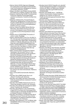 Bild der Seite - 261 - in Generative Bildarbeit - Zum transformativen Potential fotografischer Praxis