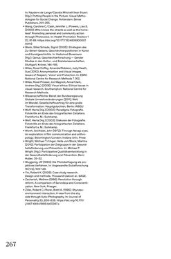 Bild der Seite - 267 - in Generative Bildarbeit - Zum transformativen Potential fotografischer Praxis