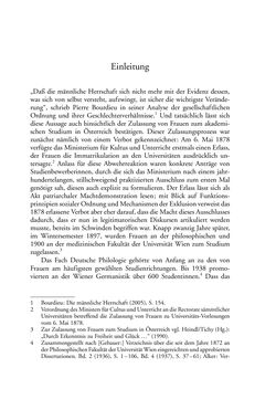 Bild der Seite - 1 - in Germanistik in Wien - Das Seminar für Deutsche Philologie und seine Privatdozentinnen (1897–1933)