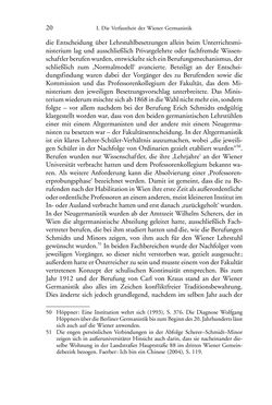 Bild der Seite - 20 - in Germanistik in Wien - Das Seminar für Deutsche Philologie und seine Privatdozentinnen (1897–1933)