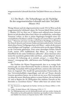 Bild der Seite - 21 - in Germanistik in Wien - Das Seminar für Deutsche Philologie und seine Privatdozentinnen (1897–1933)