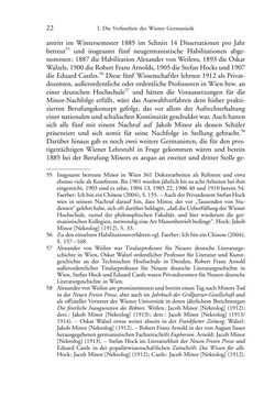 Bild der Seite - 22 - in Germanistik in Wien - Das Seminar für Deutsche Philologie und seine Privatdozentinnen (1897–1933)
