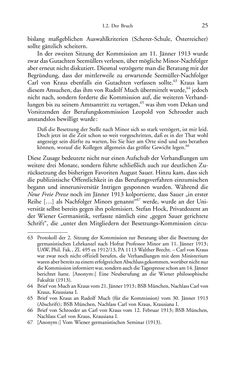 Bild der Seite - 25 - in Germanistik in Wien - Das Seminar für Deutsche Philologie und seine Privatdozentinnen (1897–1933)