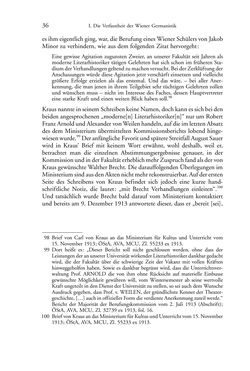 Image of the Page - 36 - in Germanistik in Wien - Das Seminar für Deutsche Philologie und seine Privatdozentinnen (1897–1933)