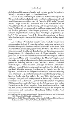 Image of the Page - 37 - in Germanistik in Wien - Das Seminar für Deutsche Philologie und seine Privatdozentinnen (1897–1933)