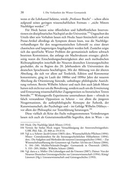 Image of the Page - 38 - in Germanistik in Wien - Das Seminar für Deutsche Philologie und seine Privatdozentinnen (1897–1933)