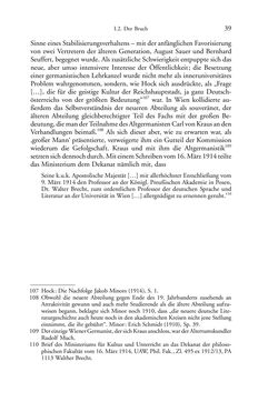 Image of the Page - 39 - in Germanistik in Wien - Das Seminar für Deutsche Philologie und seine Privatdozentinnen (1897–1933)