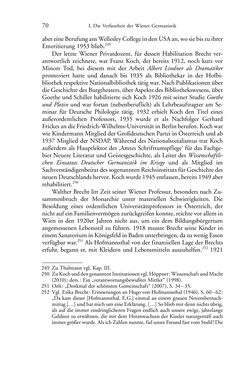 Bild der Seite - 70 - in Germanistik in Wien - Das Seminar für Deutsche Philologie und seine Privatdozentinnen (1897–1933)