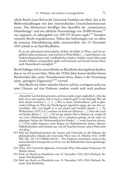 Bild der Seite - 71 - in Germanistik in Wien - Das Seminar für Deutsche Philologie und seine Privatdozentinnen (1897–1933)