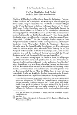 Bild der Seite - 76 - in Germanistik in Wien - Das Seminar für Deutsche Philologie und seine Privatdozentinnen (1897–1933)