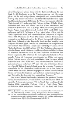 Bild der Seite - 83 - in Germanistik in Wien - Das Seminar für Deutsche Philologie und seine Privatdozentinnen (1897–1933)