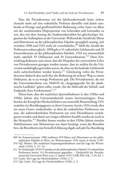 Bild der Seite - 85 - in Germanistik in Wien - Das Seminar für Deutsche Philologie und seine Privatdozentinnen (1897–1933)
