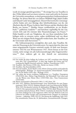 Bild der Seite - 134 - in Germanistik in Wien - Das Seminar für Deutsche Philologie und seine Privatdozentinnen (1897–1933)