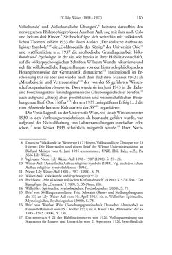 Image of the Page - 185 - in Germanistik in Wien - Das Seminar für Deutsche Philologie und seine Privatdozentinnen (1897–1933)