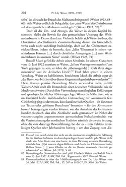 Image of the Page - 204 - in Germanistik in Wien - Das Seminar für Deutsche Philologie und seine Privatdozentinnen (1897–1933)