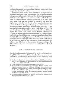 Bild der Seite - 216 - in Germanistik in Wien - Das Seminar für Deutsche Philologie und seine Privatdozentinnen (1897–1933)