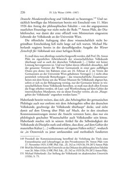 Image of the Page - 226 - in Germanistik in Wien - Das Seminar für Deutsche Philologie und seine Privatdozentinnen (1897–1933)