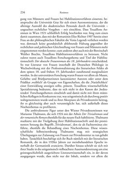 Bild der Seite - 234 - in Germanistik in Wien - Das Seminar für Deutsche Philologie und seine Privatdozentinnen (1897–1933)