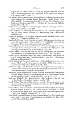 Image of the Page - 249 - in Germanistik in Wien - Das Seminar für Deutsche Philologie und seine Privatdozentinnen (1897–1933)