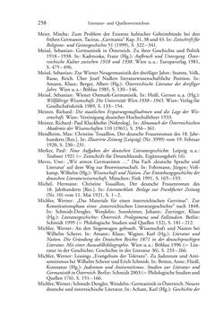 Image of the Page - 258 - in Germanistik in Wien - Das Seminar für Deutsche Philologie und seine Privatdozentinnen (1897–1933)