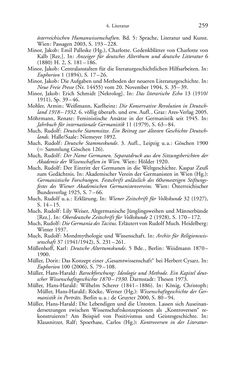 Image of the Page - 259 - in Germanistik in Wien - Das Seminar für Deutsche Philologie und seine Privatdozentinnen (1897–1933)