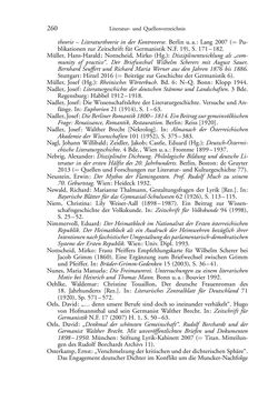 Image of the Page - 260 - in Germanistik in Wien - Das Seminar für Deutsche Philologie und seine Privatdozentinnen (1897–1933)