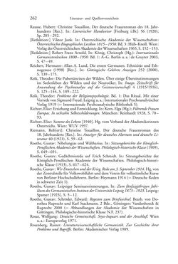 Image of the Page - 262 - in Germanistik in Wien - Das Seminar für Deutsche Philologie und seine Privatdozentinnen (1897–1933)