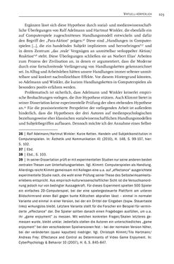 Image of the Page - 105 - in Gewalt im Computerspiel - Facetten eines Vergnügens