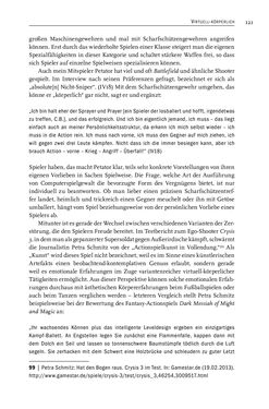Bild der Seite - 123 - in Gewalt im Computerspiel - Facetten eines Vergnügens