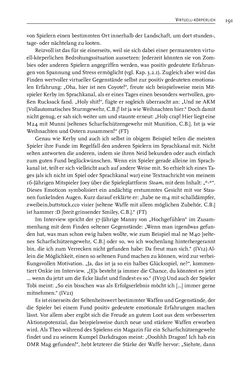 Image of the Page - 193 - in Gewalt im Computerspiel - Facetten eines Vergnügens