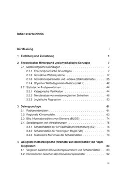 Bild der Seite - iii - in Änderung des Gewitter- und Hagelpotentials im Klimawandel