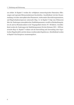 Image of the Page - 6 - in Änderung des Gewitter- und Hagelpotentials im Klimawandel