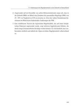 Bild der Seite - 189 - in Änderung des Gewitter- und Hagelpotentials im Klimawandel