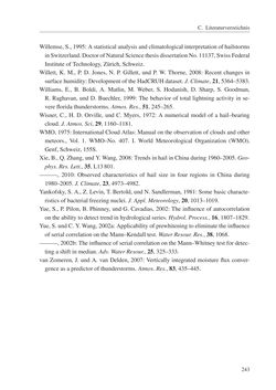 Bild der Seite - 243 - in Änderung des Gewitter- und Hagelpotentials im Klimawandel