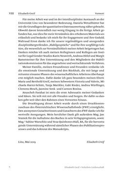 Image of the Page - VIII - in Verkehrte Leidenschaft - Gleichgeschlechtliche Unzucht im Kontext von Strafrecht und Medizin