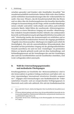 Bild der Seite - 6 - in Verkehrte Leidenschaft - Gleichgeschlechtliche Unzucht im Kontext von Strafrecht und Medizin