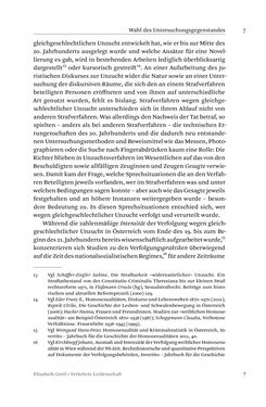 Bild der Seite - 7 - in Verkehrte Leidenschaft - Gleichgeschlechtliche Unzucht im Kontext von Strafrecht und Medizin