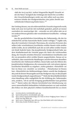 Image of the Page - 74 - in Verkehrte Leidenschaft - Gleichgeschlechtliche Unzucht im Kontext von Strafrecht und Medizin