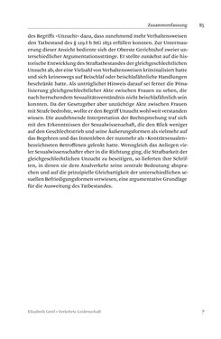 Bild der Seite - 85 - in Verkehrte Leidenschaft - Gleichgeschlechtliche Unzucht im Kontext von Strafrecht und Medizin