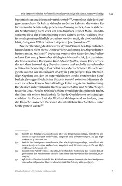 Bild der Seite - 135 - in Verkehrte Leidenschaft - Gleichgeschlechtliche Unzucht im Kontext von Strafrecht und Medizin