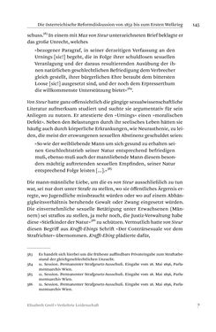 Bild der Seite - 145 - in Verkehrte Leidenschaft - Gleichgeschlechtliche Unzucht im Kontext von Strafrecht und Medizin