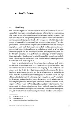 Bild der Seite - 195 - in Verkehrte Leidenschaft - Gleichgeschlechtliche Unzucht im Kontext von Strafrecht und Medizin