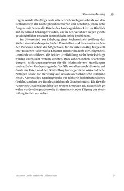 Bild der Seite - 391 - in Verkehrte Leidenschaft - Gleichgeschlechtliche Unzucht im Kontext von Strafrecht und Medizin
