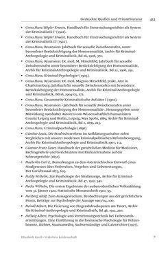 Bild der Seite - 413 - in Verkehrte Leidenschaft - Gleichgeschlechtliche Unzucht im Kontext von Strafrecht und Medizin