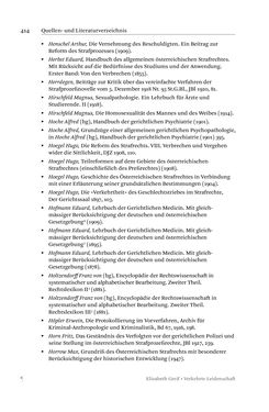 Bild der Seite - 414 - in Verkehrte Leidenschaft - Gleichgeschlechtliche Unzucht im Kontext von Strafrecht und Medizin