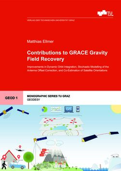 Bild der Seite - (000001) - in Contributions to GRACE Gravity Field Recovery - Improvements in Dynamic Orbit Integration, Stochastic Modelling of the Antenna Offset Correction, and Co-Estimation of Satellite Orientations