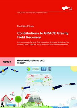 Image of the Page - (000001) - in Contributions to GRACE Gravity Field Recovery - Improvements in Dynamic Orbit Integration, Stochastic Modelling of the Antenna Offset Correction, and Co-Estimation of Satellite Orientations