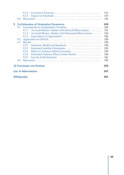 Image of the Page - (000013) - in Contributions to GRACE Gravity Field Recovery - Improvements in Dynamic Orbit Integration, Stochastic Modelling of the Antenna Offset Correction, and Co-Estimation of Satellite Orientations