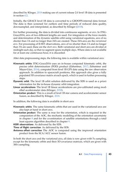 Bild der Seite - 43 - in Contributions to GRACE Gravity Field Recovery - Improvements in Dynamic Orbit Integration, Stochastic Modelling of the Antenna Offset Correction, and Co-Estimation of Satellite Orientations