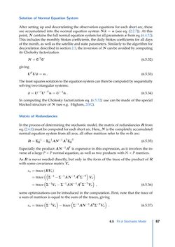 Image of the Page - 67 - in Contributions to GRACE Gravity Field Recovery - Improvements in Dynamic Orbit Integration, Stochastic Modelling of the Antenna Offset Correction, and Co-Estimation of Satellite Orientations